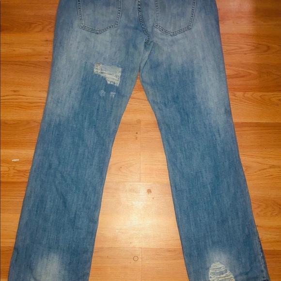 Handmade distressed Jeans - Picture 2 of 2